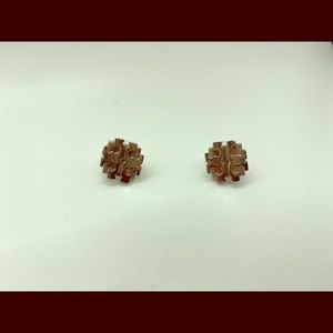 Tory Burch Silver Logo Studs